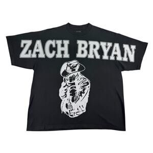 Zach Bryan T-Shirt Men's 2XL XXL Burn Burn Burn Tour Oversized Fit AOP